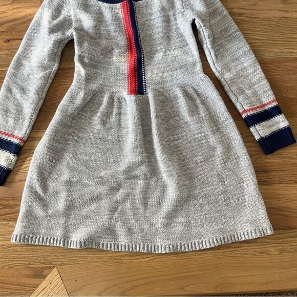 THML Gray Knit Flare Sweater Dress - Picture 2 of 10